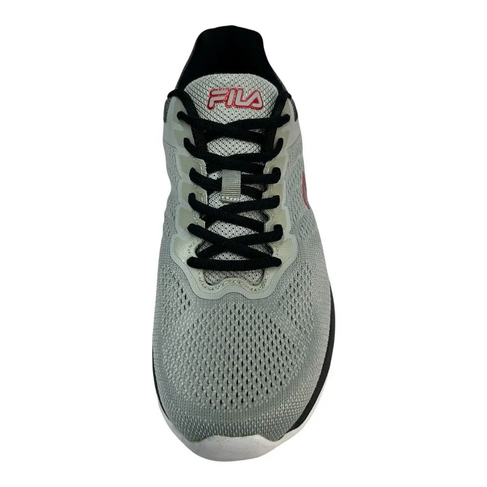 Fila Men's 9.5 Memory Foam Gray Red White Shoes